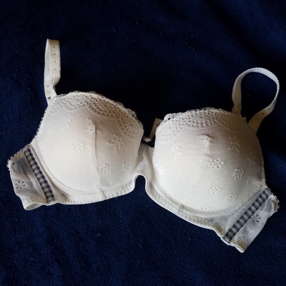 Intimissimi White Padded Bra with Pushup Pockets